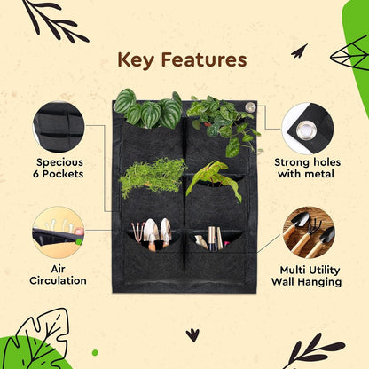 Vertical Hanging Wall Planter for Balcony�/Indoors